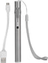 Fafeicy LED USB Penlight Mini Diagnostic Medical Pen Light, Stainless Steel Rechargeable Pen Light with Pocket Clip +