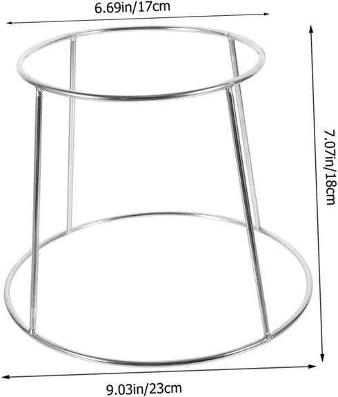 2pcs Cabilock Stainless Steel Seafood Display Rack Buffet Serving Tray Stand for Oysters Shrimp and Crab Compact Food