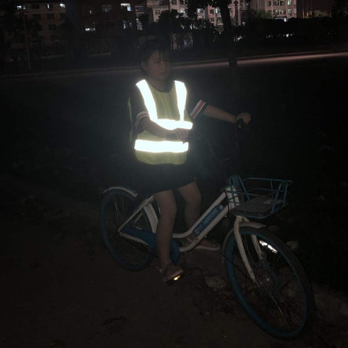 Kid's High Visibility Safety Vest Reflective Strips for Boys & Girls Walking or Back to School