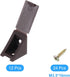12 90 20x17x20mm uxcell Pcs Degree Plastic Corner Braces, Shelf Right Angle Brackets with Screws for Cabinets