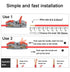 Wire Connectors, Compact Lever Wire Nuts Connectors 1 in 5 out for Quick Connect 28-12 AWG 5PCS