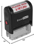 ExcelMark Please Sign and Return Self Inking Rubber Stamp - Red Ink