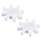 MECCANIXITY Magnetic Stirrer Mixer, Stir Bar Rod 39mm Gear Shape Coating Magnet for Laboratory, 2Pcs