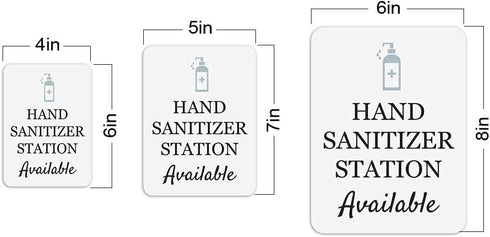 Large Hygiene and Safety Sign for Wall or Door - Portrait Round Plus Hand Sanitizer Station