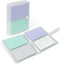 Jactales 3x5 Index Card Holder Organizer - Clear Card Binder for Flash Card,