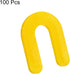 uxcell 100Pcs Yellow Horseshoe Shim Tile Spacers, 5mm U Shape Plastic Wall Floor Tile Spacers for Tile Leveling