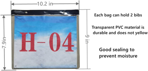 20 BIANJIE-Race Bibs, Medal Hanger DisplaysBib Protection Bag, can Hold More Than Bibs, Protective Bib, Easy