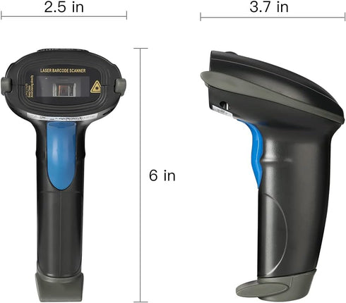 UNIDEEPLY 2.4G 1D Laser Wireless Bar Code Scanners Readers for Computers PC Laptop, Barcode Handheld, Hand Scanning