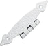 Rierdge 4 Pcs White Flush H-Hinges, Antique H-Shape Hinges for Cabinet Shutter Cupboard
