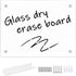 TORASO Glass Whiteboard, 12" x 16" Dry Erase Board - Small Frameless White Board for Home Kitchen, Office Brilliance