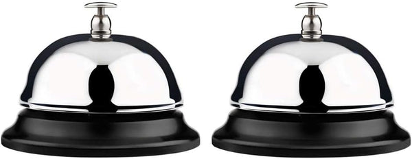 Service Bell, Call Bell, Desk Bell, Big Button, 2 Pack, Improved Version