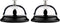 Service Bell, Call Bell, Desk Bell, Big Button, 2 Pack, Improved Version
