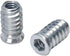 40pcs Threaded Inserts for Wood, 1/4-20 Furniture Screw in Nuts, 20mm Length
