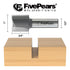 1/2 Inch 1 Inch 3/4 Inch FivePears Straight Router Bits Shank Double Flute, Cutting Diameter, Cutting Length, Used