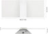 12W 6000K Dimmable Plug(1 Pack) ChangM Modern LED Acrylic Wall Sconce Cool White Up Down Lamp for Bedroom Corridor
