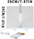 LED Note Board with Colors, Glowing Acrylic Message Marker Board, Illuminating Dry Erase Board, 7.9" x 7.9" Stand