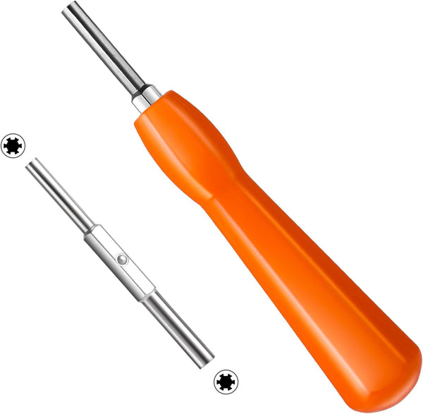 Gamebit Security Screwdriver, Double-ended 3.8mm 4.5mm Bit Set Compatible with NES, SNES, N64, GameBoy, Orange