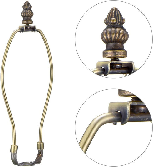 WOEIFGV Bronze Metal Lamp Finial Knob Lamp Decoration for Lamp Shade Standard Lamp Harps Desk Lamps Floor Lamps