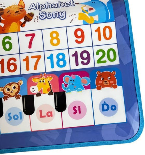 Interactive Bilingual Spanish-English Learning Poster - ABCs & Numbers Educational Toy