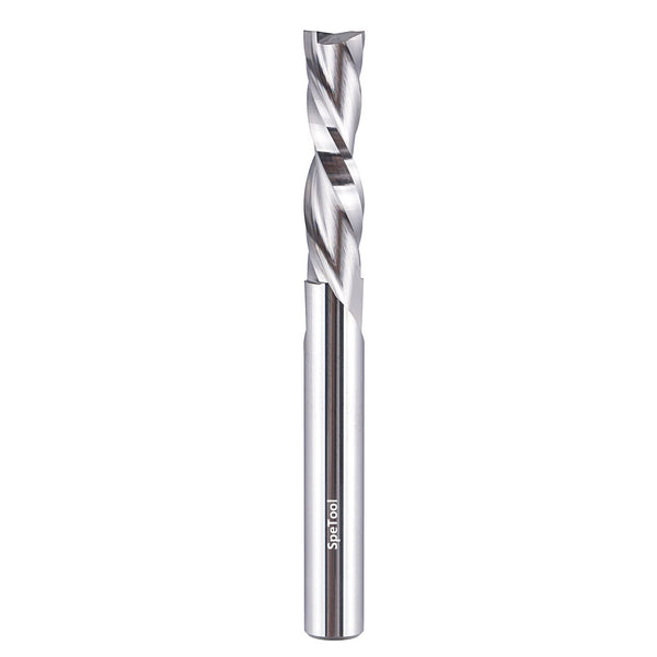 SpeTool Spiral Router Bits Down Cut 1/4 inch Cutting Diameter, 1/4 inch