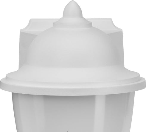 1-Light Progress Lighting Polycarbonate Outdoor Acrylic Shade Traditional Outdoor Wall Lantern Light White