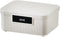 Lockable Storage Container Bin, 2.3 Gallon Heavy Duty Plastic Organizer Box with Combination Lock, White