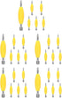 Angoily Fingerboard Repair Screwdriver Set 30 Pcs Mini Double End Precision Screwdrivers