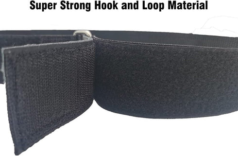 Reusable Ladder Straps - Quality Hook and Loop Tie Down Straps, Multipurpose Storage Straps (33'' x 2'') (Black 4 Pack)