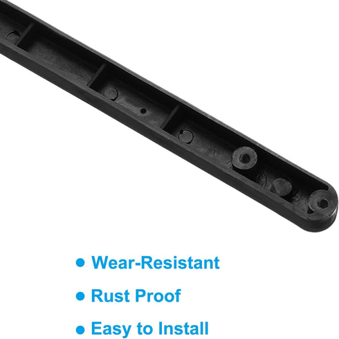 12 Inch 8 19/32" (15mm) PATIKIL Drawer Slides, Pcs Plastic Guide Rails Side Mounted Rails