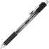 TUL Gel Pens, Retractable, Fine Point, 0.5 mm, Silver Barrel, Black Ink, Pack Of 4 by TUL