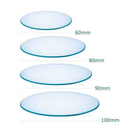 Watch Glass Beaker Cover Set High Temperature Resistant Cover Lids for Scientific Laboratory Watch Glass Equipment(4pcs, 60mm, 80mm, 90mm, 100mm)