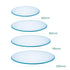 Watch Glass Beaker Cover Set High Temperature Resistant Cover Lids for Scientific Laboratory Watch Glass Equipment(4pcs, 60mm, 80mm, 90mm, 100mm)