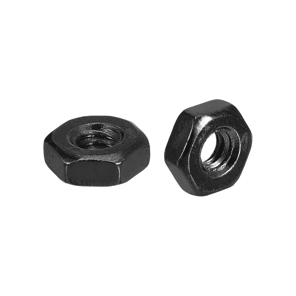 Hex Nuts (#8-32) 20Pcs: Carbon Steel Coarse Thread Black Oxide Hexagon Nut for DIY Home Repair