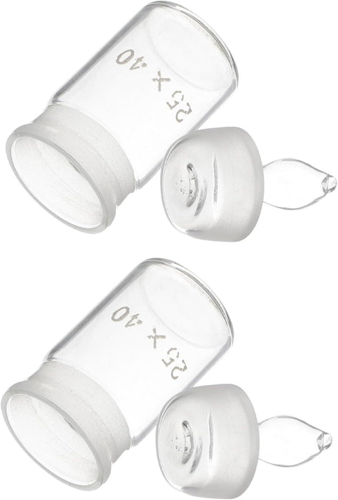 Hemobllo Glass Beakers 2pcs, Weighing Bottle Chemistry Laboratory Equipment Pycnometer Flask for Specific Gravity