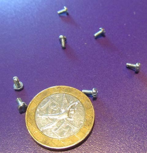 K-mac Zinc Plated 18-8 Stainless Steel Cheese Head Slotted Machine Screws, FT, M2