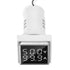 AC Current and Voltage Indicator, 22mm Display Meter, 0-100A 60-500V LED Voltmeter, Current Detector (White)
