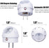 360 6 Pack Emotionlite Plug-in Night Lights, Warm White LED Nightlight, Rotation, Dusk to Dawn Sensor, Kids, Adult