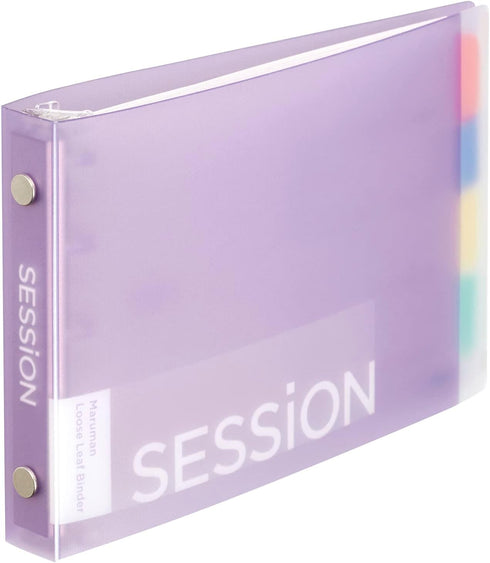 Maruman FM310-30 Loose Leaf Binder Session, Mini Size, 5 Holes, Light Purple by Maruman