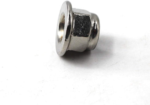 M12 Nylon Lock Nut 304 Stainless Steel Flange Nut Inserts Hex Lock Nuts (Pack of 10)