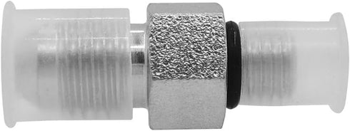 (4-PACK) 6400-04-02-O Hydraulic Hose Adapter Fitting - 1/4" Male JIC 37° Flare × 1/8" Male O-Ring