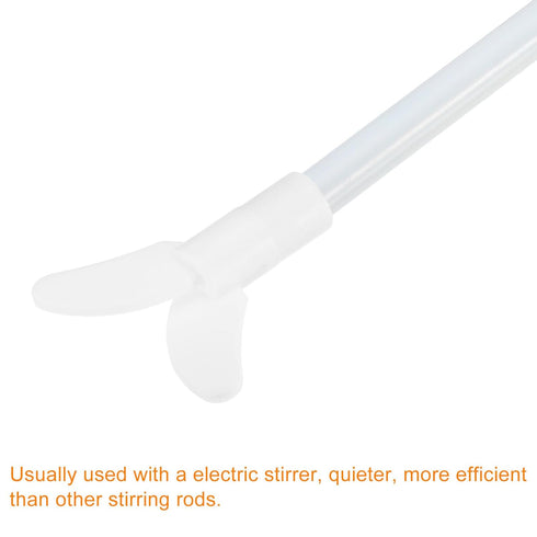 MECCANIXITY PTFE Electric Stirring Rod, 250x65mm Overhead Mixer Shaft with Foldable Paddle for Lab