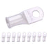 SELTERM 10pcs 1/0 AWG-5/16" Stud Tinned Copper Wire Lugs, Heavy Duty Battery Cable Ends, UL Marine Grade