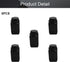 Heyiarbeit 5pcs Plastic Lab Chemical Reagent Bottles 500ml/17oz Wide Mouth Sample Sealing Liquid/Solid Storage, Black