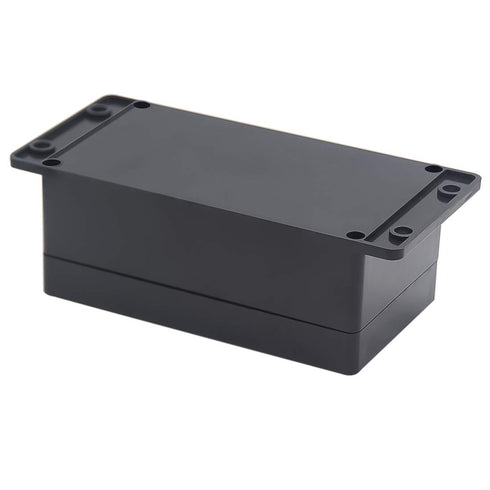 Zulkit Junction Box, ABS Plastic Dustproof Waterproof IP65 Electrical Boxes Project Enclosure, Black (Pack of 2)