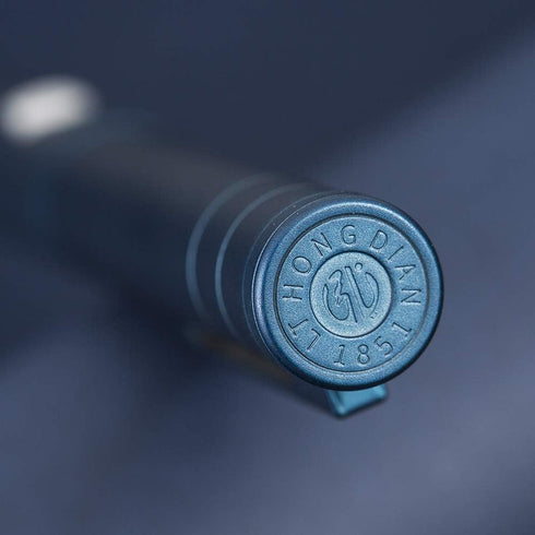 Hongdian Dark Blue Forest Fountain Pen - Fine Nib 0.5mm with Beautiful Tree Texture