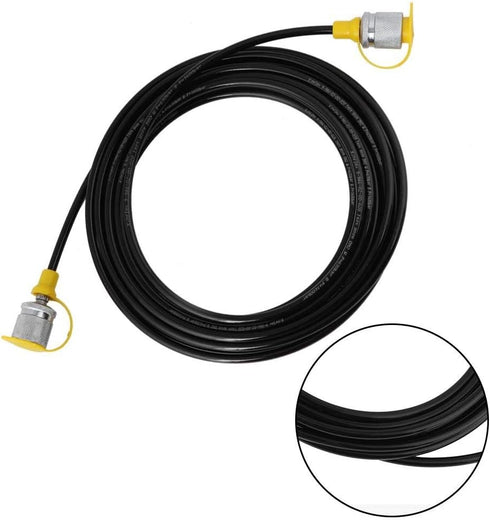 Test Hose, 64MPa Hydraulic Pressure Test Hose 5.0M/16.4FT, M16-M16 Coupling for Liquid Delivery