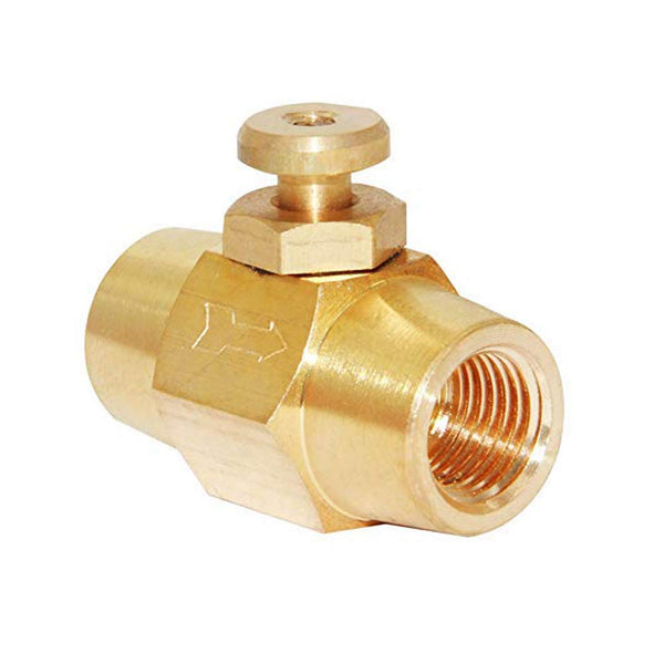 Joywayus Brass Push Button Check Valve Switch 1/4" NPT Female Thread Shut-off Valve.