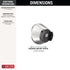 75200 Delta SureDock Chrome Magnetic Docking Mount, Chrome