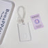 Photocard Holder Keychain, Clear Acrylic Butterfly Kpop Photo Card Holder, Cute Badge Holder for Card Collection
