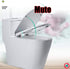 XQHD WEC Toilet Seats Soft Close White, Loo Lid Quick Release Heavy Duty Easy to Clean Bathroom Lid,Square